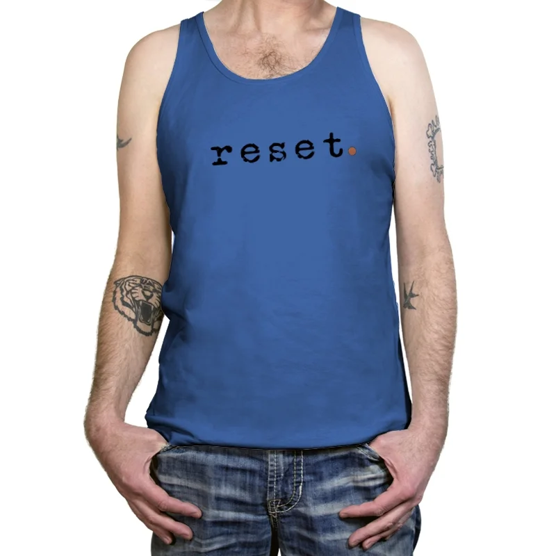 Official RESET tank top from the RESET science fiction series